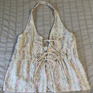 Floral Halter Top